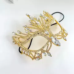 Mascara Sensual para Festas Fantasia Moda Europeia Luxo Strass Ale - comprar online