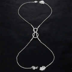 Colar de Corpo Body Chain Luxo Círculos de Strass Katy. - comprar online