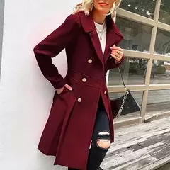 Sobretudo Feminino de Lã Premium Super Elegante Olívia - comprar online