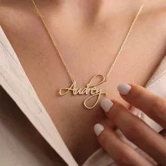 Colar com Nome Personalizado Fino e Elegante. - Clube das Coisas - Tudo para Você ficar mais Linda e Sexy