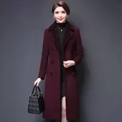 Sobretudo de Lã Quente Longo Moda Europeia Vania - Clube das Coisas - Tudo para Você ficar mais Linda e Sexy