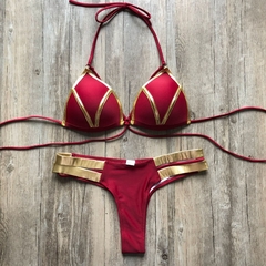 Imagem do Biquíni Sexy Luxo Dourado Melica