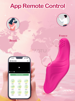 Vibrador de clitóris sem fio controle com o Celular