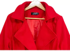 Sobretudo Elegante Mega Longo com Bolso e Botões Lilian. na internet