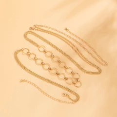 Colar Corpo Body Chain Blogueiras e Artistas Sexy Corrente Corpo com Circulos. na internet