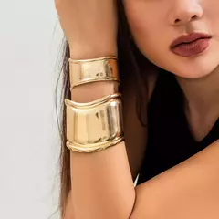 Pulseira de Luxo Tiffany de Designer Assimétrico Aberta Larga. na internet