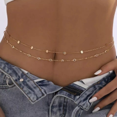 Colar Nancy de Cintura, Jóias Sexy para Cintura, Body Chain Sexy de Cintura.
