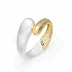 Pulseira Bicolor Designer de Jóia de Luxo, Acessórios Femininos