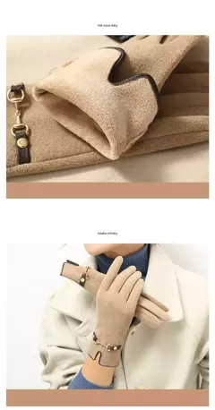 Luva feminina de Inverno Vintage Touch Screen Hanna. - Clube das Coisas - Tudo para Você ficar mais Linda e Sexy