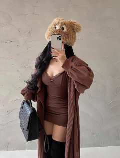 Vestido de alcinha, com Detalhes de Renda Lindo Casual. - loja online