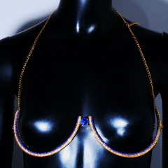 Imagem do Colar de Corpo Body Chain com Cristal Redondo e Strass Jill.