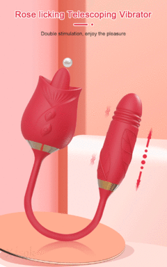 Vibrador Flor Lambedor Estimulador de Clitóris e Ponto G Sex Shop