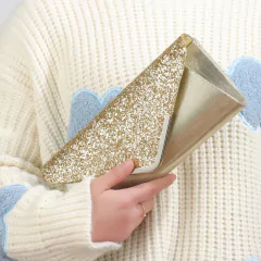 Bolsa Pequena Brilhante retangular, Bolsa Feminina de Ombro. - comprar online