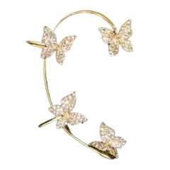 Brinco de Borboletas Estilo Piercing Ajustável Lindsay. - comprar online