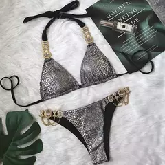 Imagem do Conjunto de Biquíni Sexy com Pedraria Angélica