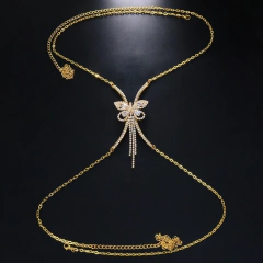 Corrente para corpo de Borboleta Jóias Sexy Colar Corpo Body Chain Brenda.