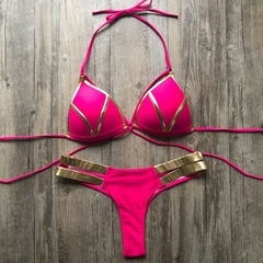 Biquíni Sexy Luxo Dourado Melica - Clube das Coisas - Tudo para Você ficar mais Linda e Sexy