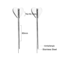 Imagem do Brinco com Fios Longos elegantes.