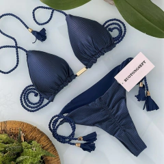 Biquíni Raika Elegante, Biquíni Verão 2023, Biquíni Diferente, Biquíni Ajustável, Biquíni com Corda de Amarrar, Moda Praia.