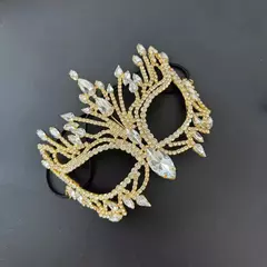 Mascara Sensual para Festas Fantasia Moda Europeia Luxo Strass Ale na internet