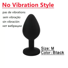 Plugue Anal Vibratório com Controle Remoto Sem Fio, Brinquedos Eróticos sexual.