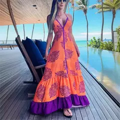 Vestido Moda Farm Longo Florido de Alcinha Hope - Clube das Coisas - Tudo para Você ficar mais Linda e Sexy