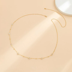 Colar Nancy de Cintura, Jóias Sexy para Cintura, Body Chain Sexy de Cintura. - Clube das Coisas - Tudo para Você ficar mais Linda e Sexy