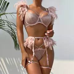 Conjunto de Lingerie de Renda Sensual, Lingerie Erótica, Lingerie Sexy. na internet
