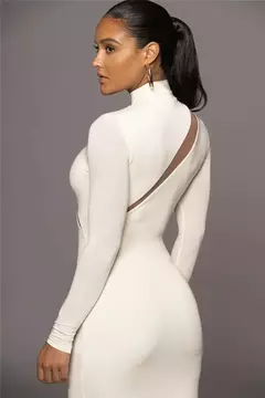 Imagem do Vestido Midi com detalhes Transparente, Vestido sexy com detalhes em Tulle.