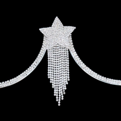 Corrente para corpo com Estrela Cadente ou Coração de Strass, Jóias Sexy Faythe. - Clube das Coisas - Tudo para Você ficar mais Linda e Sexy