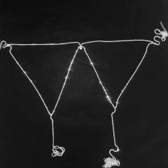 Corrente para corpo de Strass com Pingente de Coração ou Ponto de Luz Jooy. - loja online