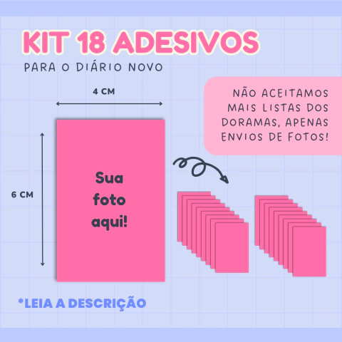 Kit de adesivos - Diário novo (Doramas, BL e GL)