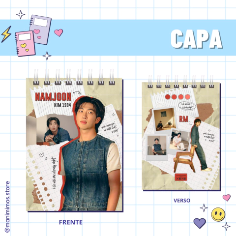 Bloquinho A6 - Namjoon (RM) BTS - comprar online