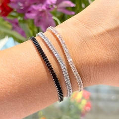 PULSEIRA RIVIERA ZIRCÔNIAS BAGUETES - comprar online
