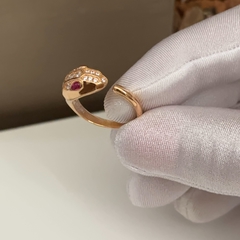 ANEL SERPENTE ROSE OLHOS VERMELHOS - comprar online
