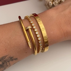 BRACELETE PREGO TRADICIONAL ZIRCÔNIA - Tigresse Acessórios