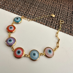 PULSEIRA OLHO GREGO COLORIDO