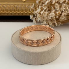 BRACELETE TREVO RÍGIDO TRADICIONAL - Tigresse Acessórios