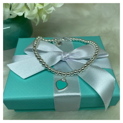 PULSEIRA BOLINHAS COM CORAÇÃO BLUE