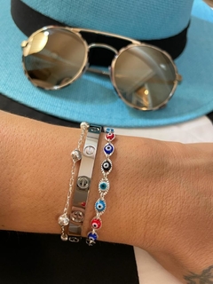 PULSEIRA OLHO GREGO BORDA NAVETE - comprar online