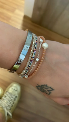 PULSEIRA BOLINHAS EM PRATA - Tigresse Acessórios