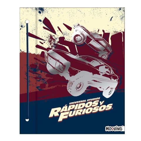Carpeta N3 con Cordon “Rapidos y Furiosos”