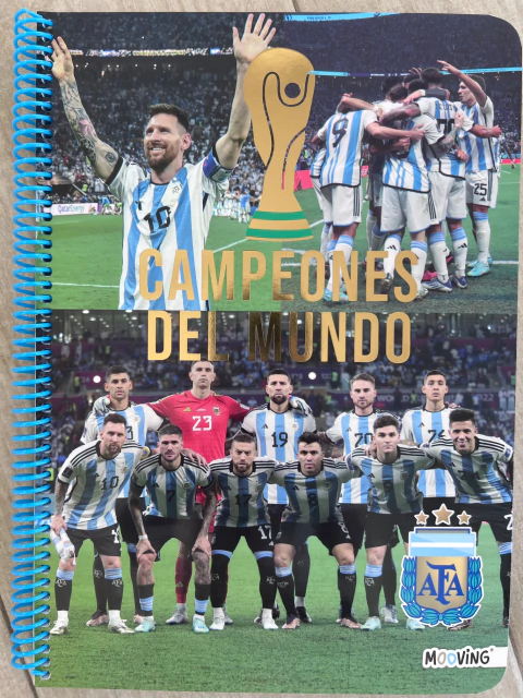 Cuaderno Universitario Rayado “Argentina Campeon”