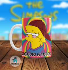 Taza de Cerámica Lisa Los odio a todos