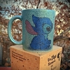 Taza Cerámica Celeste Glitter Stitch 002