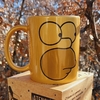 Taza Cerámica Dorada Perlada Homero 001