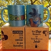 Taza Cerámica Glitter Celeste Goku 001