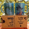 Taza Cerámica Glitter Celeste Goku 002