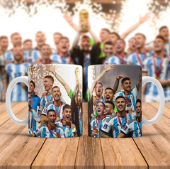 Taza de Cerámica Argentina Campeón Del Mundo 001
