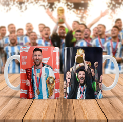Taza de Cerámica Argentina Campeón Del Mundo 005